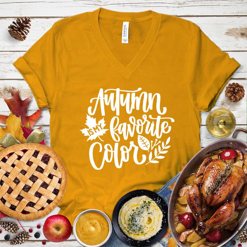 Autumn Is My Favorite Color Version 2 V-Neck - Brooke & Belle