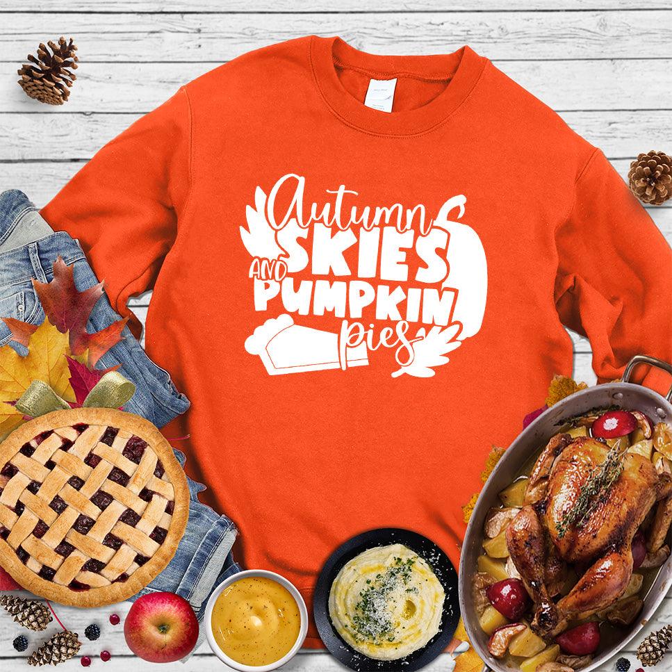 Autumn Skies And Pumpkin Sweatshirt - Brooke & Belle