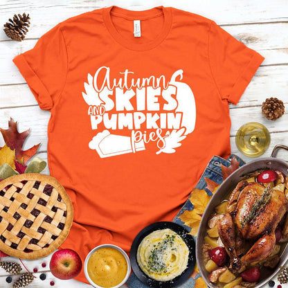 Autumn Skies And Pumpkin T-Shirt - Brooke & Belle
