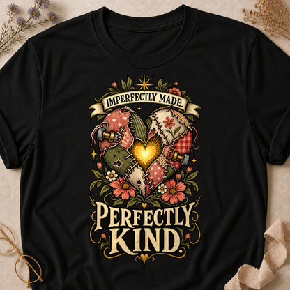 Imperfectly Made, Perfectly Kind Colored Print T-Shirt - Black - Brooke & Belle