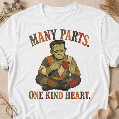 Many Parts. One Kind Heart Colored Print T-Shirt - White - Brooke & Belle