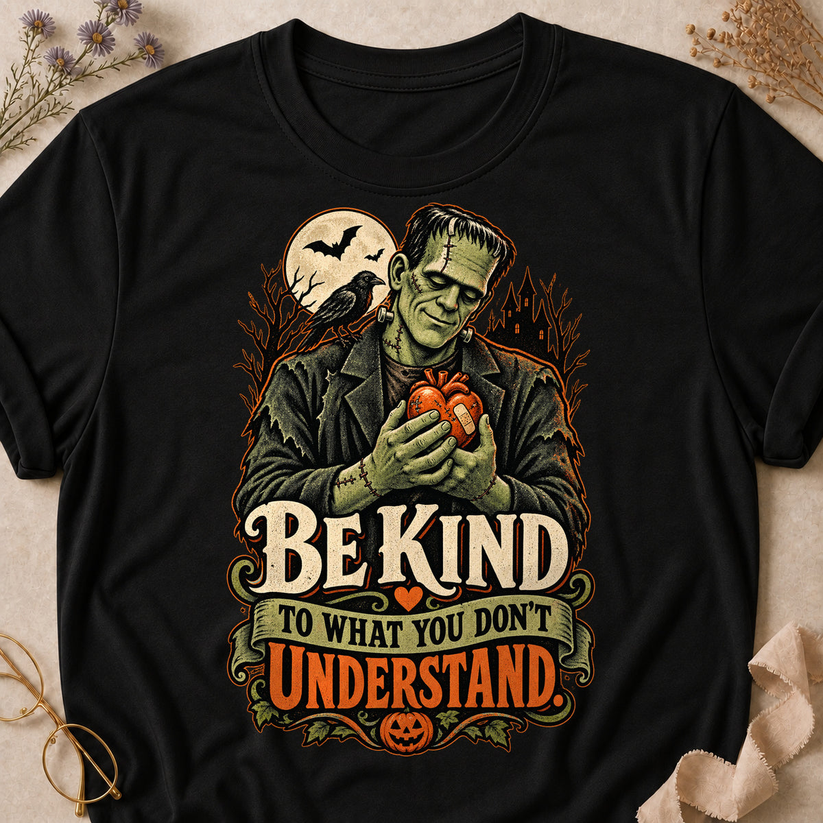 Be Kind To What You Don't Understand Colored Print T-Shirt - Black - Brooke & Belle