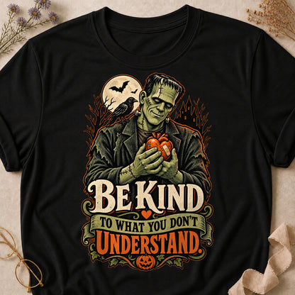 Be Kind To What You Don't Understand Colored Print T-Shirt - Black - Brooke & Belle