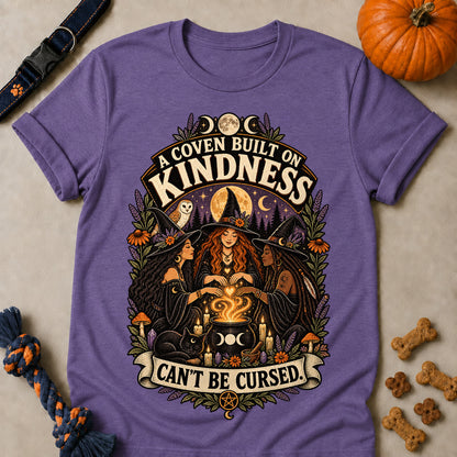 A Coven Built On Kindness Can't Be Cursed Colored Print T-Shirt - Heather Purple - Brooke & Belle