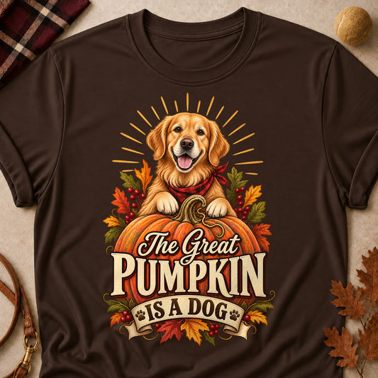 Great Pumpkin Dog Colored Print T-Shirt - Dark Chocolate - Brooke & Belle