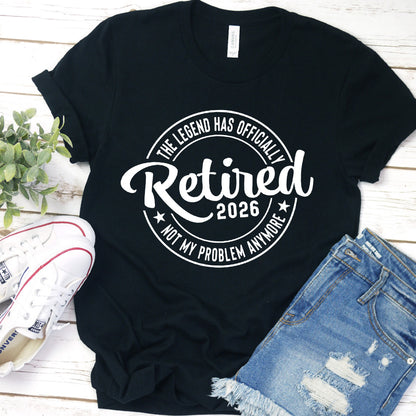 The Legend Has Officially Retired 2026 T-Shirt