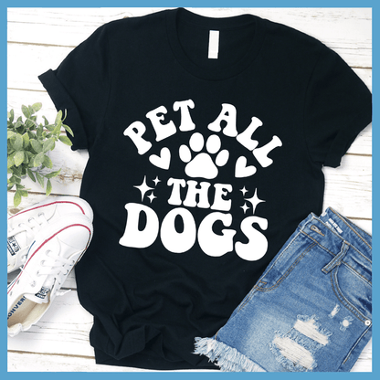 Pet All The Dogs Retro T-Shirt