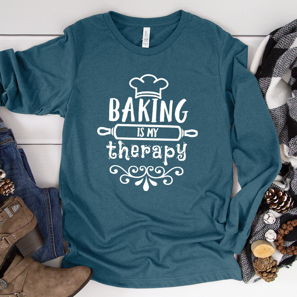 Baking Is My Therapy Long Sleeves