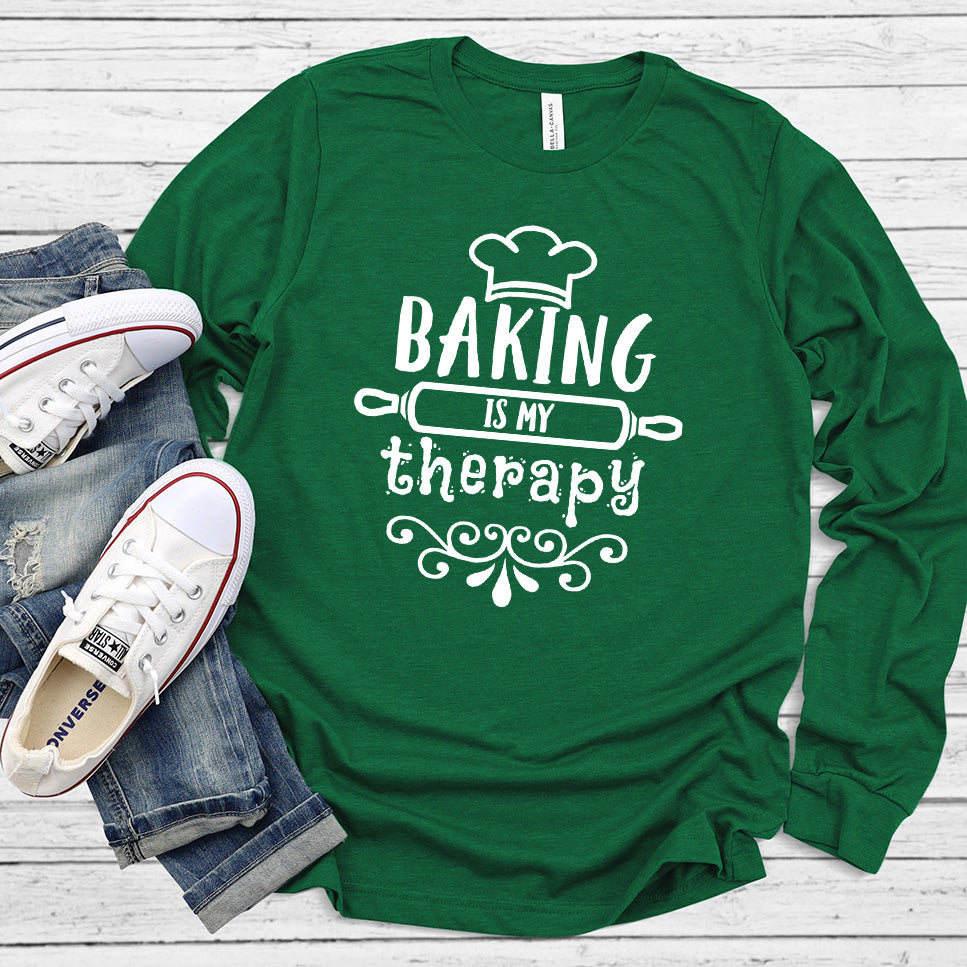 Baking Is My Therapy Long Sleeves