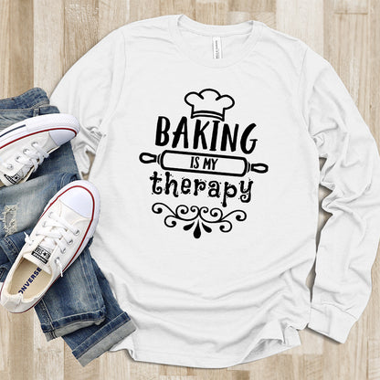 Baking Is My Therapy Long Sleeves