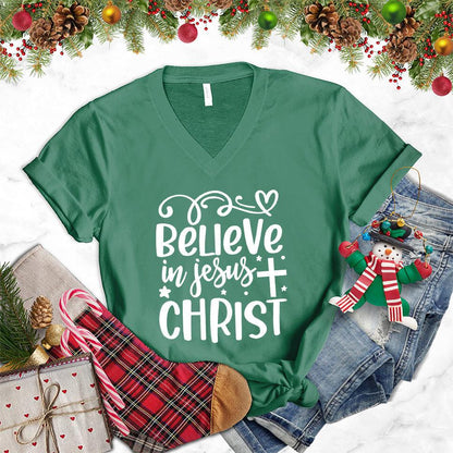 Believe In Jesus Christ V-Neck - Brooke & Belle