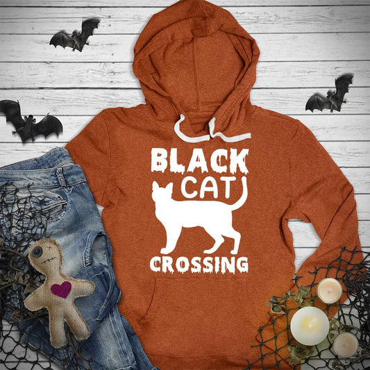 Black Cat Crossing Hoodie - Brooke & Belle