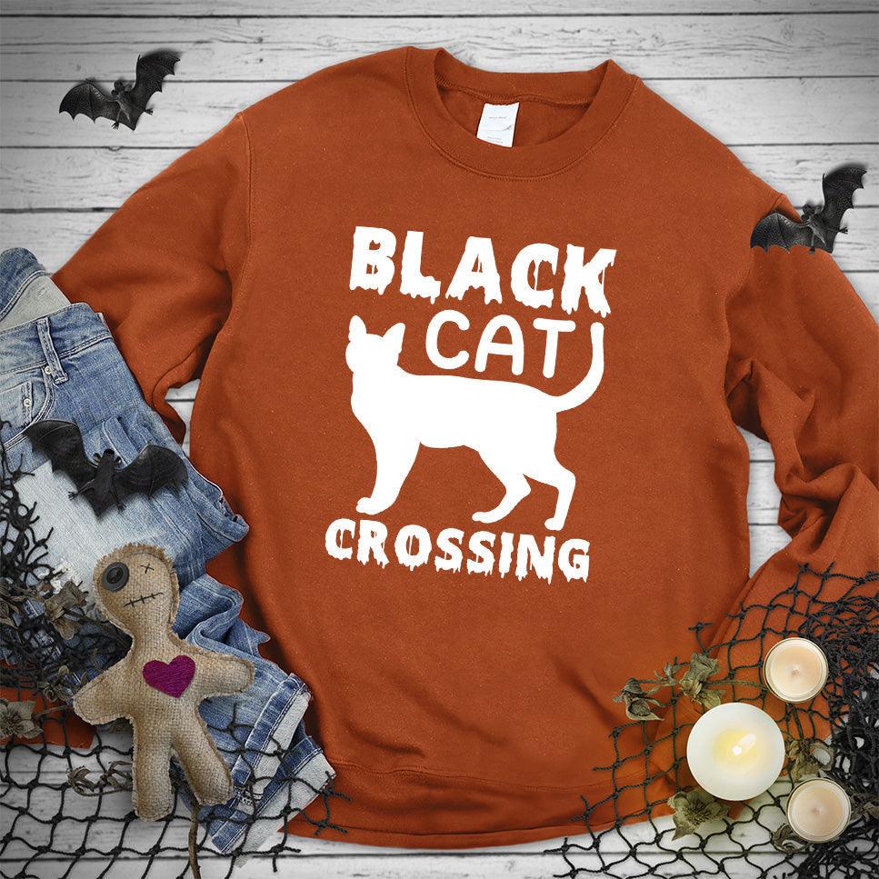 Black Cat Crossing Sweatshirt - Brooke & Belle