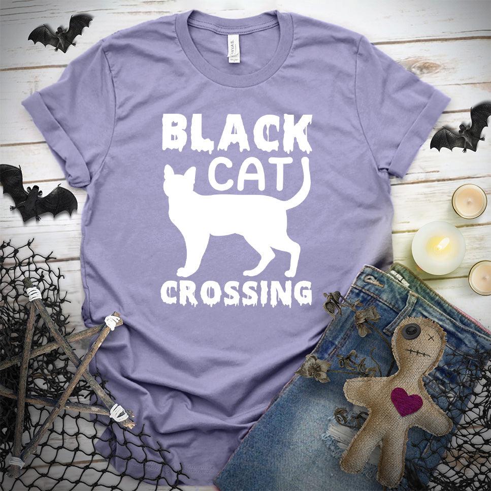 Black Cat Crossing T-Shirt - Brooke & Belle