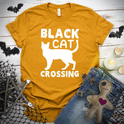 Black Cat Crossing T-Shirt - Brooke & Belle