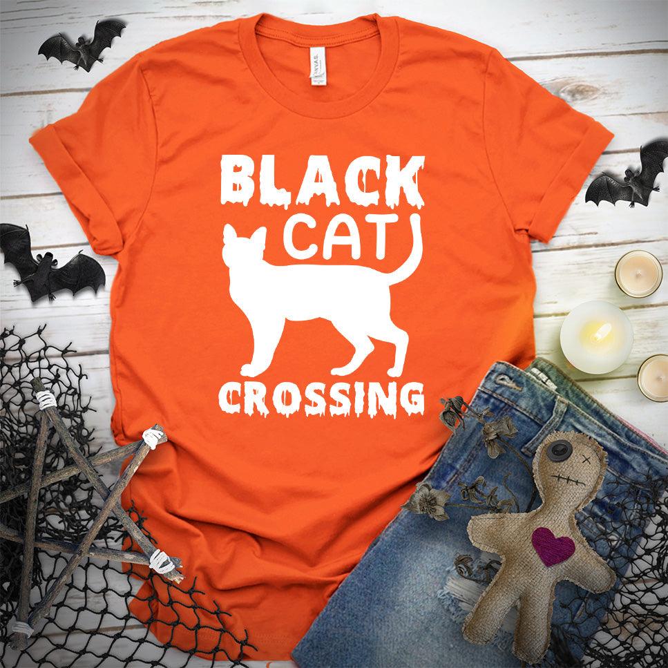 Black Cat Crossing T-Shirt - Brooke & Belle