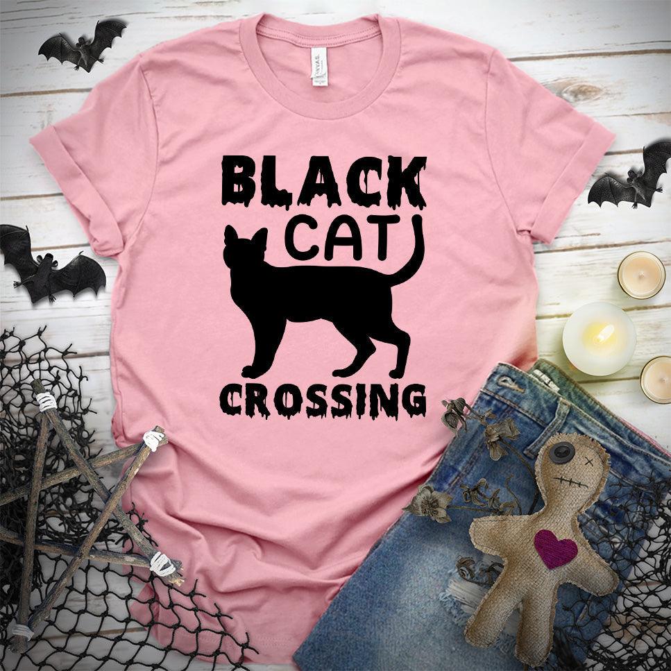 Black Cat Crossing T-Shirt - Brooke & Belle