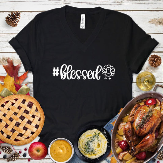 Blessed Turkey V-Neck - Brooke & Belle