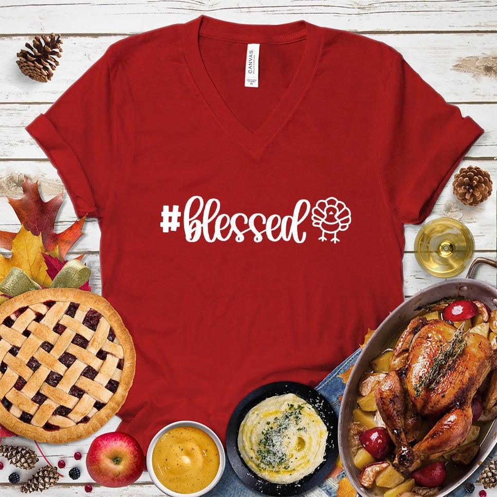 Blessed Turkey V-Neck - Brooke & Belle