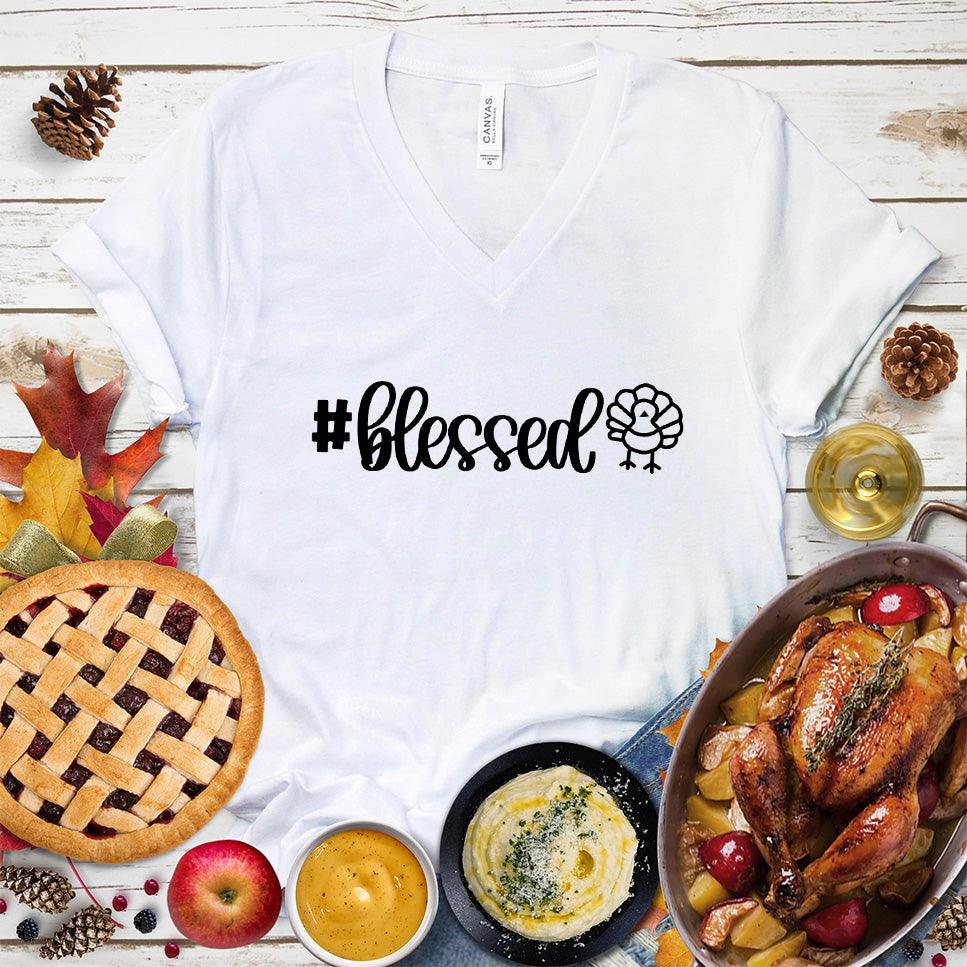 Blessed Turkey V-Neck - Brooke & Belle