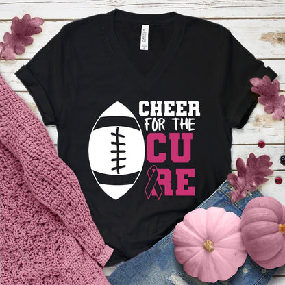 Cheer For The Cure Colored Edition V-Neck - Brooke & Belle