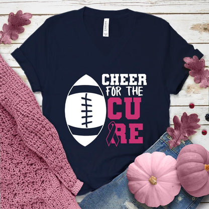 Cheer For The Cure Colored Edition V-Neck - Brooke & Belle