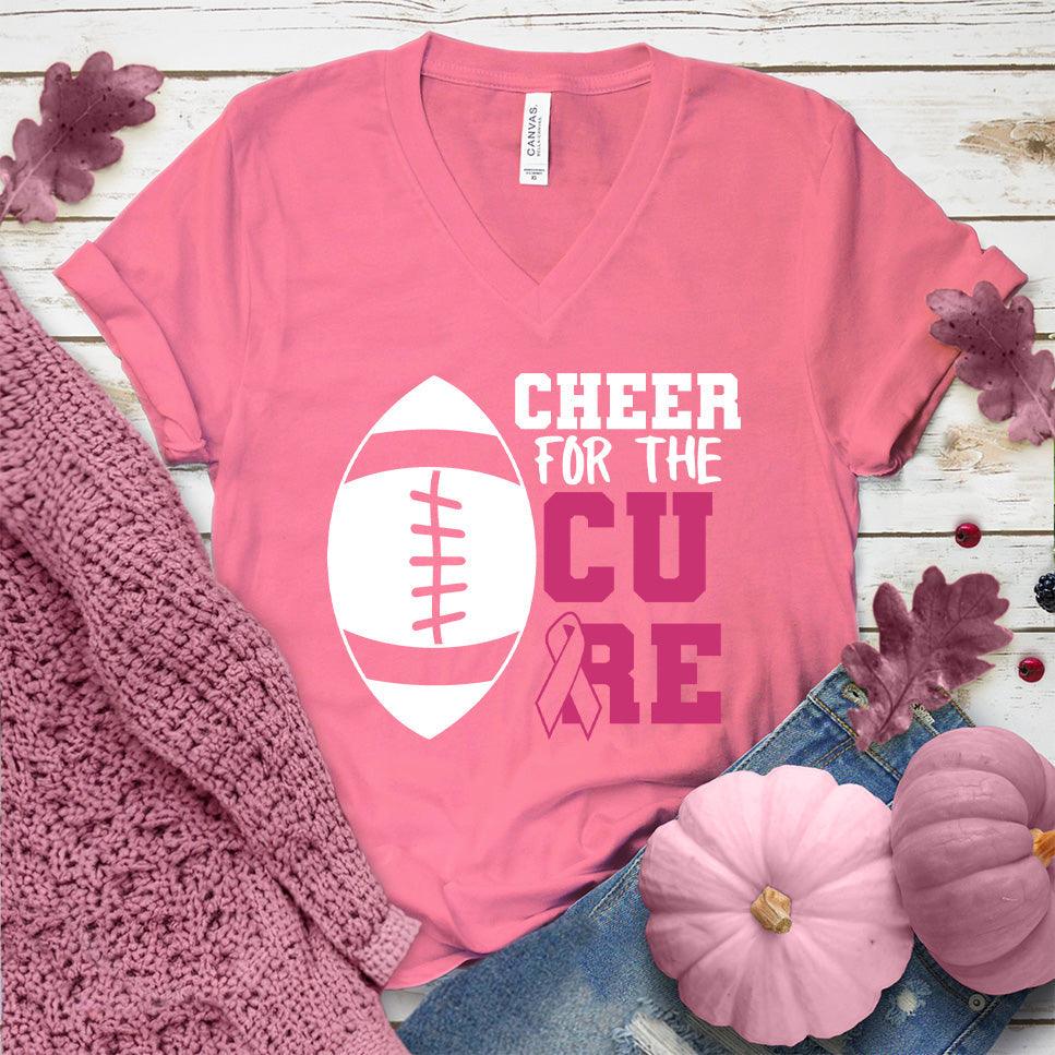 Cheer For The Cure Colored Edition V-Neck - Brooke & Belle