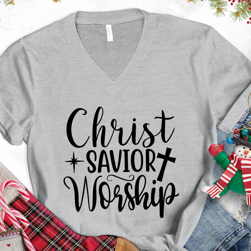 Christ Savior Worship V-Neck - Brooke & Belle