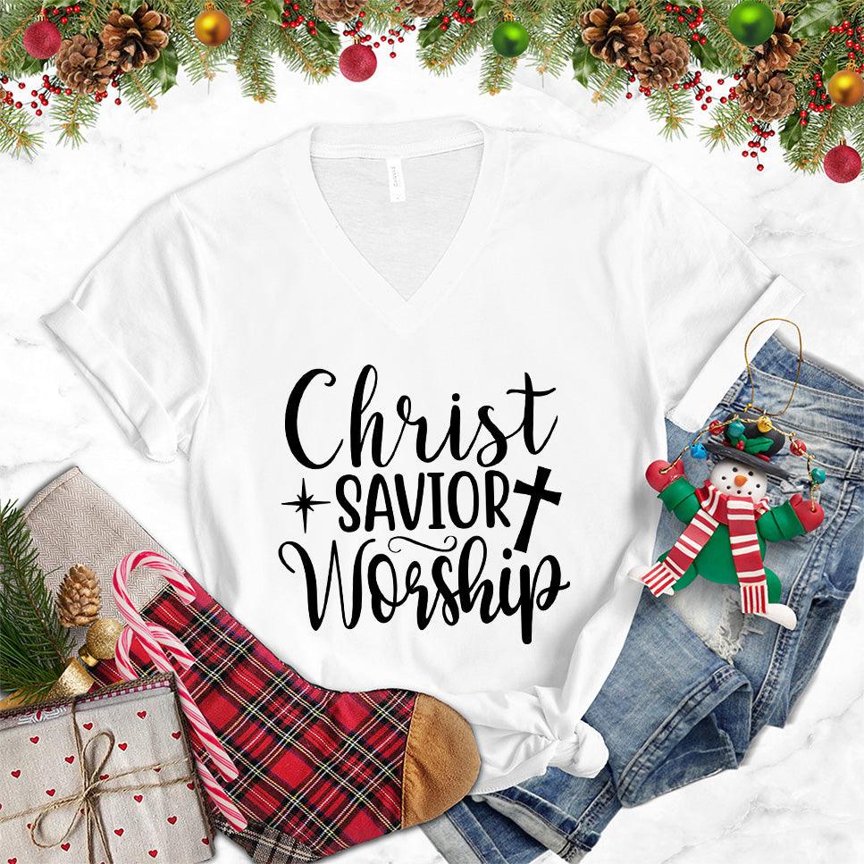 Christ Savior Worship V-Neck - Brooke & Belle