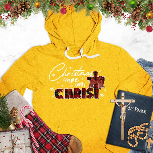 Christmas Begins With Christ Colored Edition Hoodie - Brooke & Belle