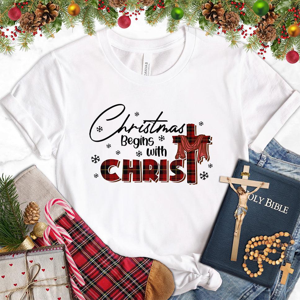 Christmas Begins With Christ Colored Edition T-Shirt - Brooke & Belle