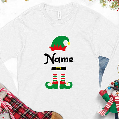 Christmas Elf Colored Edition Personalized Version 1 Long Sleeves - Brooke & Belle