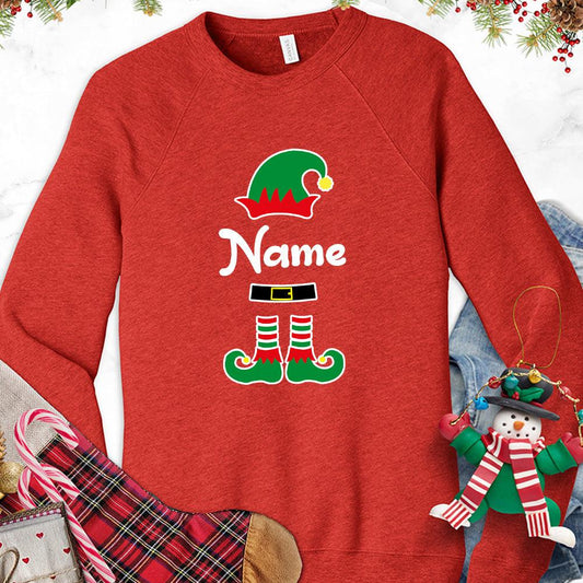 Christmas Elf Colored Edition Personalized Version 1 Sweatshirt - Brooke & Belle