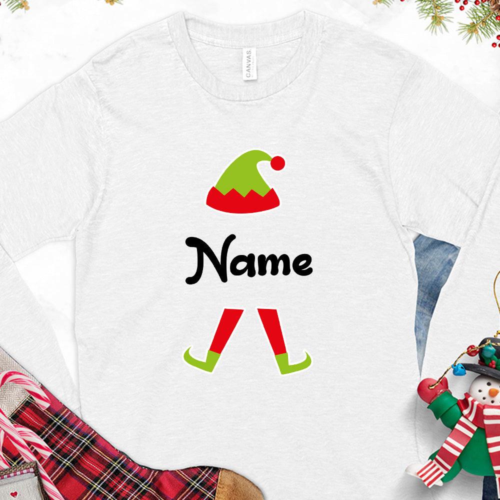 Christmas Elf Colored Edition Personalized Version 2 Long Sleeves - Brooke & Belle