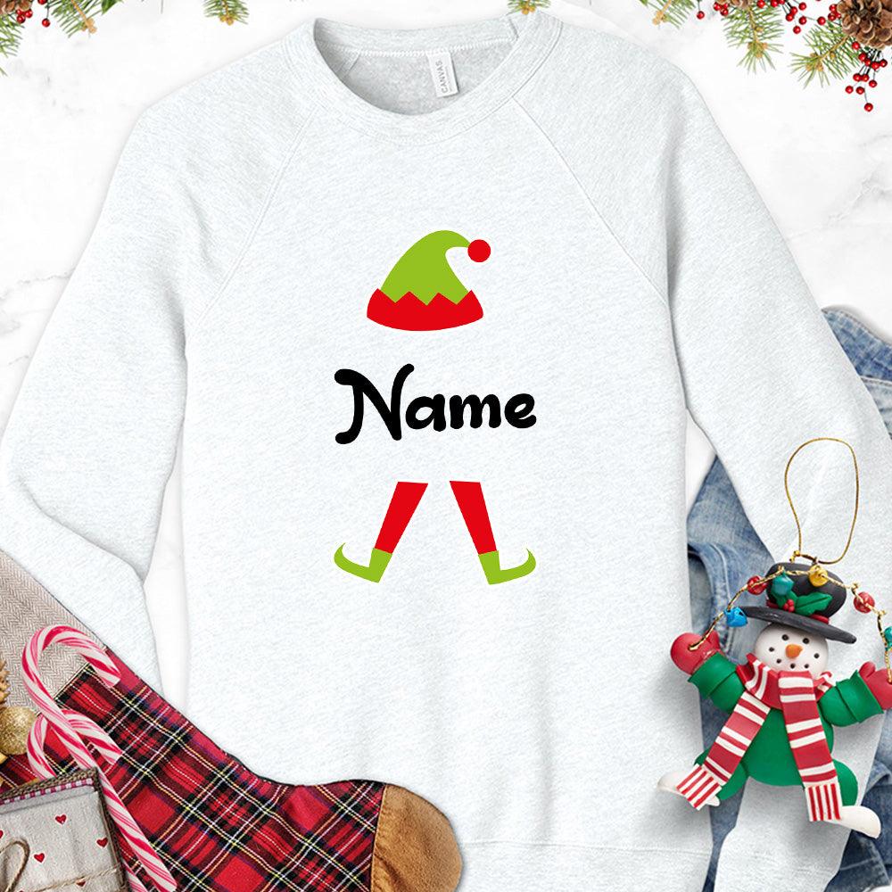 Christmas Elf Colored Edition Personalized Version 2 Sweatshirt - Brooke & Belle