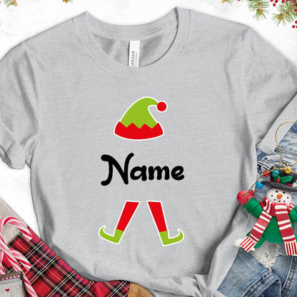 Christmas Elf Colored Edition Personalized Version 2 T-Shirt - Brooke & Belle