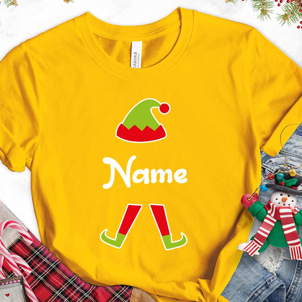 Christmas Elf Colored Edition Personalized Version 2 T Shirt Brooke And Belle 