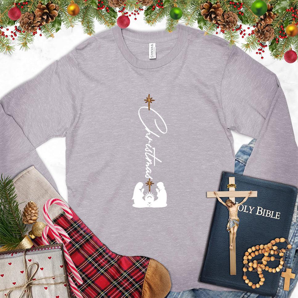 Christmas Family Colored Edition Long Sleeves Storm - Festive long sleeve Christmas tee with cheerful holiday design, perfect for family gatherings