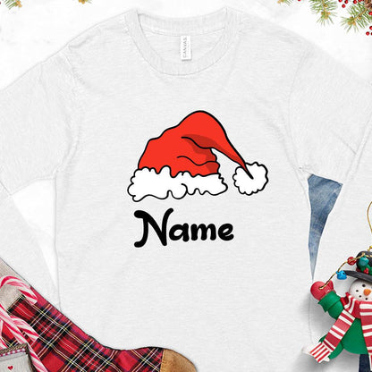Christmas Hat Colored Edition Personalized Version 1 Long Sleeves - Brooke & Belle
