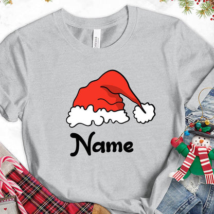 Christmas Hat Colored Edition Personalized Version 1 T-Shirt - Brooke & Belle