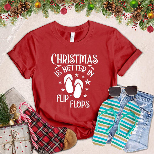 Christmas Is Better In Flip Flops T-Shirt - Brooke & Belle