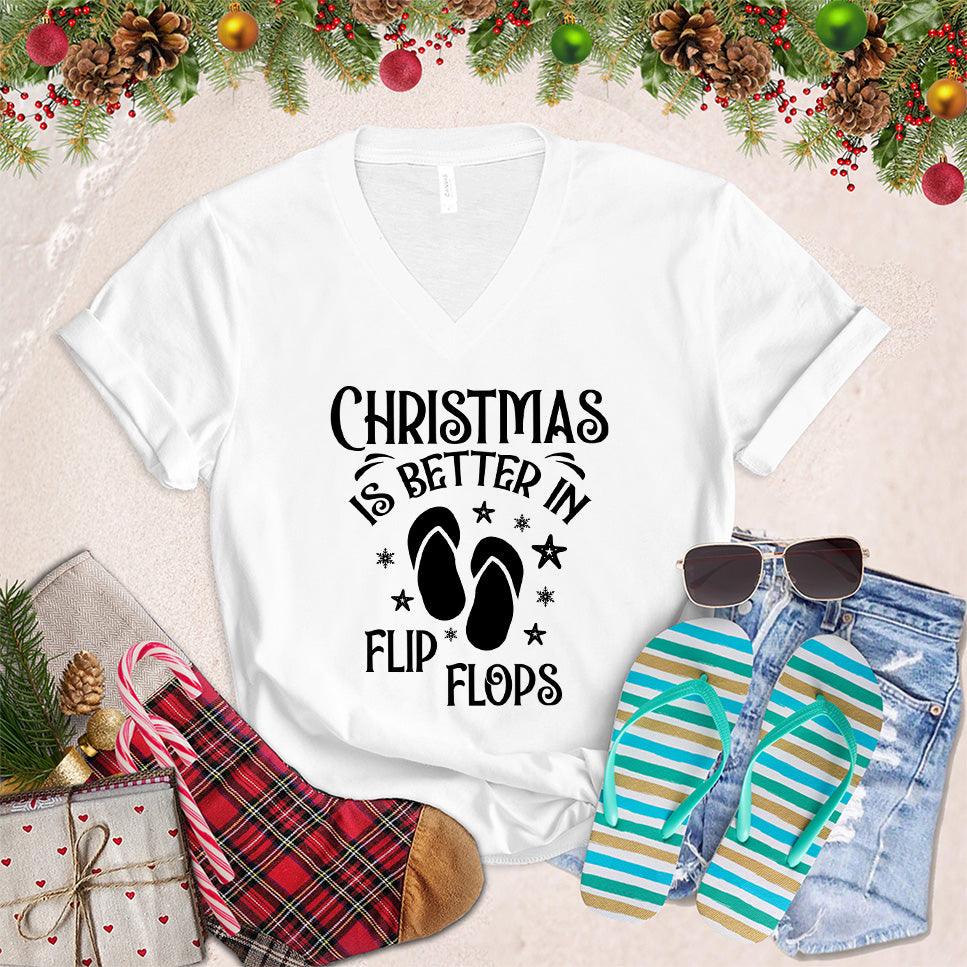 Christmas Is Better In Flip Flops V-Neck - Brooke & Belle