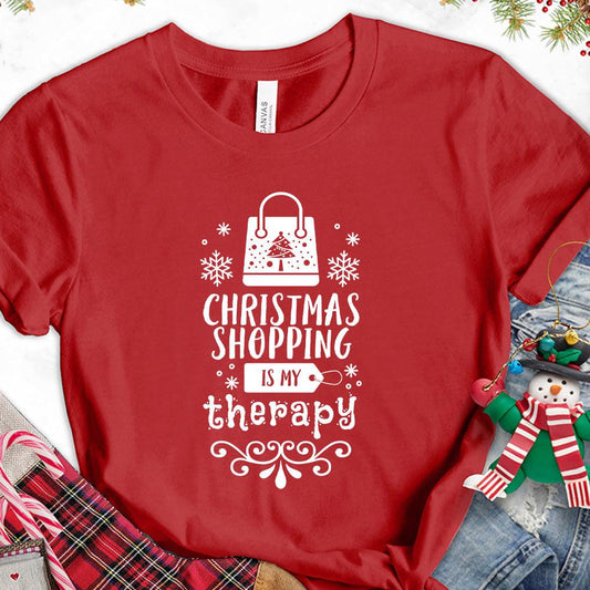 Christmas Shopping Is My Therapy Version 1 T-Shirt - Brooke & Belle