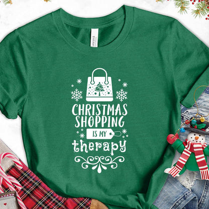 Christmas Shopping Is My Therapy Version 1 T-Shirt - Brooke & Belle