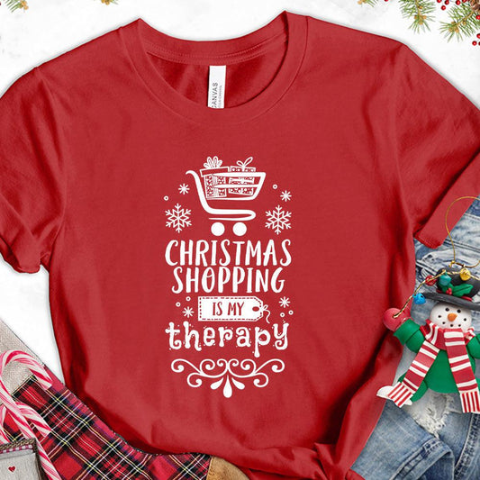 Christmas Shopping Is My Therapy Version 2 T-Shirt - Brooke & Belle