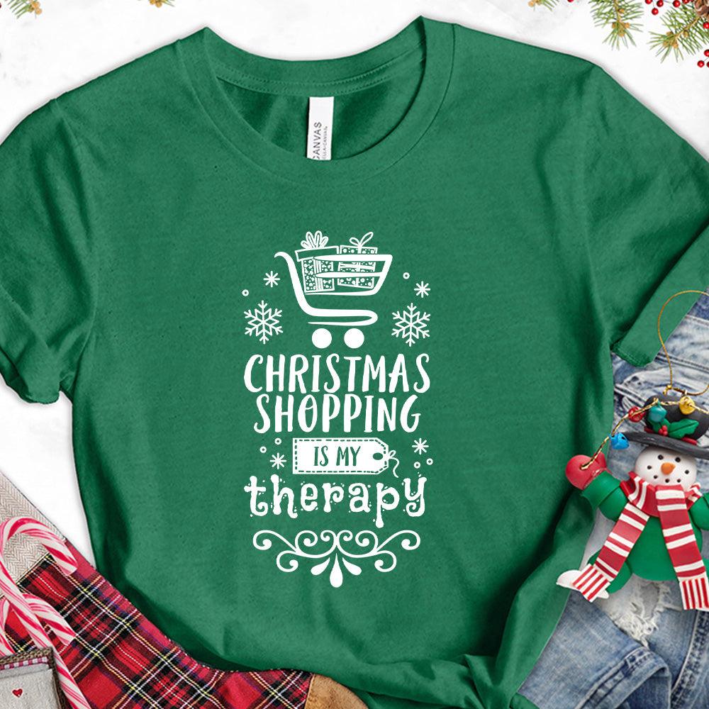 Christmas Shopping Is My Therapy Version 2 T-Shirt - Brooke & Belle