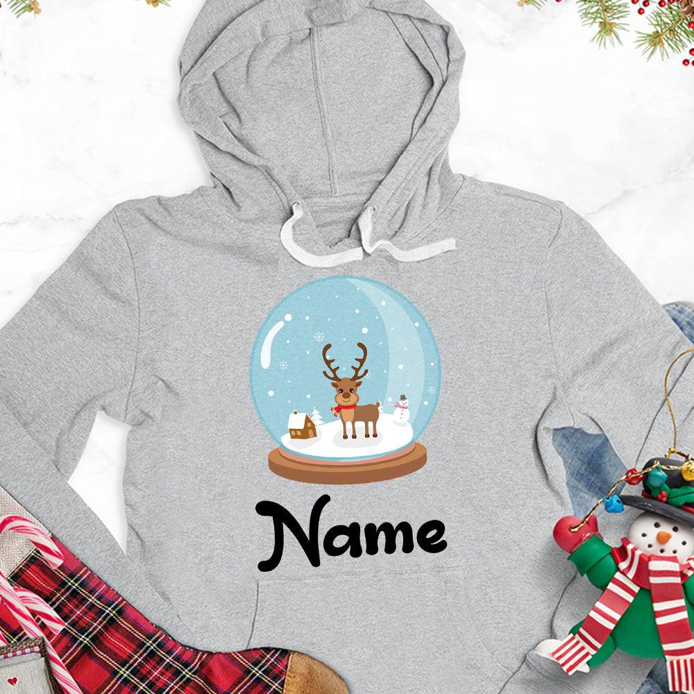 Christmas Snow Globe Colored Edition Personalized Version 1 Hoodie - Brooke & Belle