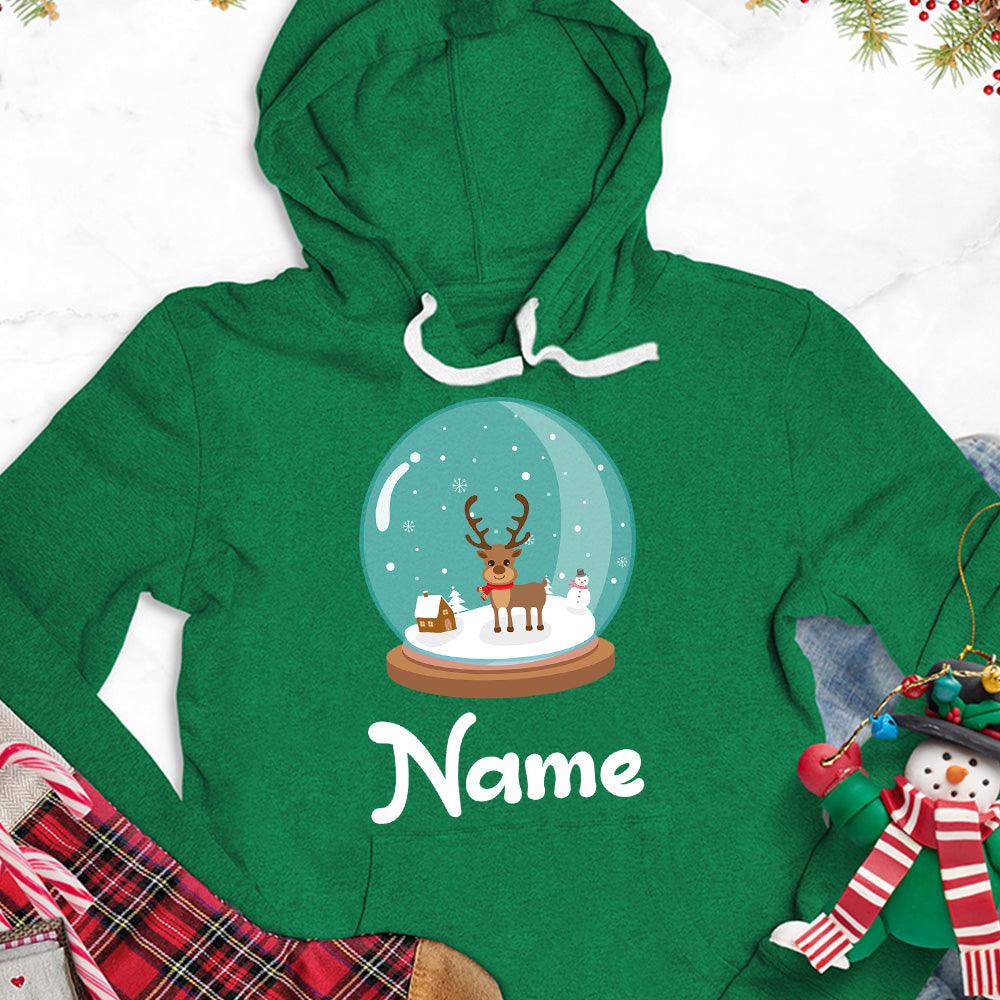 Christmas Snow Globe Colored Edition Personalized Version 1 Hoodie - Brooke & Belle