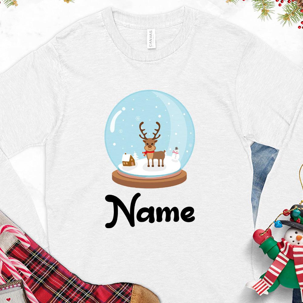 Christmas Snow Globe Colored Edition Personalized Version 1 Long Sleeves - Brooke & Belle