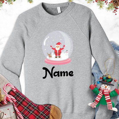 Christmas Snow Globe Colored Edition Personalized Version 2 Sweatshirt - Brooke & Belle